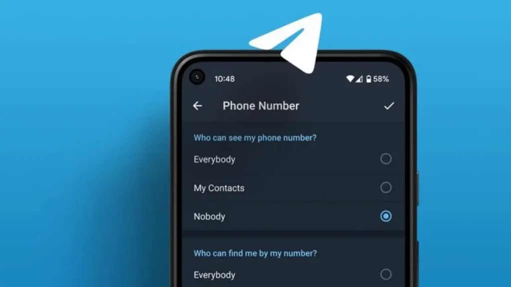 Telegram'da telefon numarası gizleme